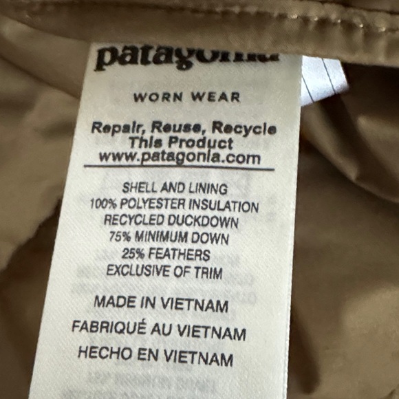 Patagonia Men's Silent Down Puffer Jacket Size Men's M Color Basin Green - Picture 7 of 8